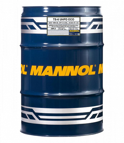 MANNOL TS-6 ECO UHPD 10W-40 (208л) 7106 Синтетическое моторное масло